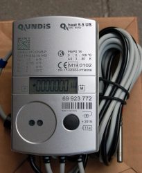 31_____Qundis Qheat 5.5 US tip, NÁ15 ultrahangos hőmennyiségmérő, fűtés-hűtés mérésére, M-Bus, MID