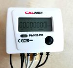   12___Calmet PM02 tip. ultrahangos kompakt hőmennyiségmérő fűtés-hűtés, kombinált üzemmódra NÁ20, Qp=2,5 m3/h, L=130 mm, MBus, MID hitelesítéssel