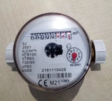 23___ Lakásvízmérő NÁ15, 2,5 m3/h, L=110 mm, melegvizes
