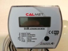 24___Calmet ultrahangos kompakt hőmennyiségmérő fűtés-hűtés, kombinált üzemmódra NÁ20, Qp=2,5 m3/h, L=130 mm, MID hitelesítéssel